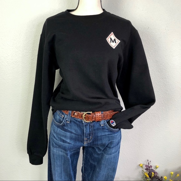 black branded sweatshirt